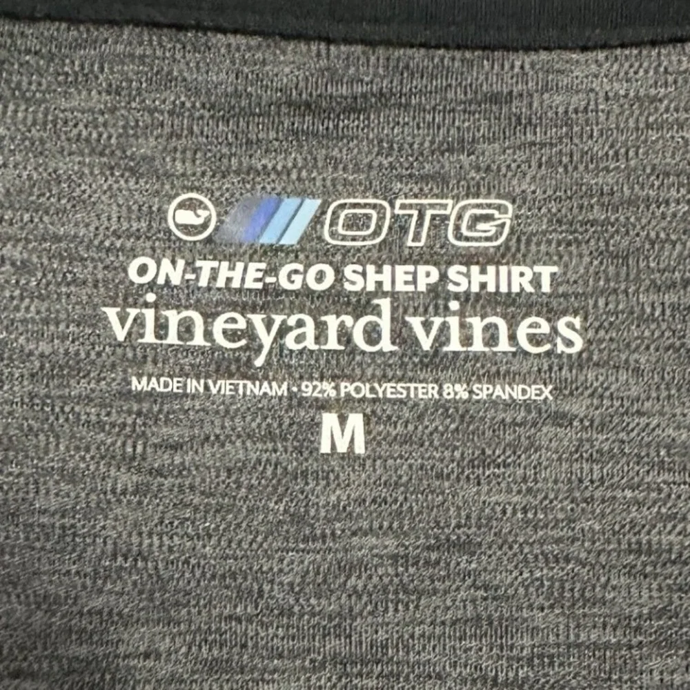 Vineyard Vines OTG On-The-Go Shep Shirt Men's‎ M Grey Quarter Zip Preppy Golf